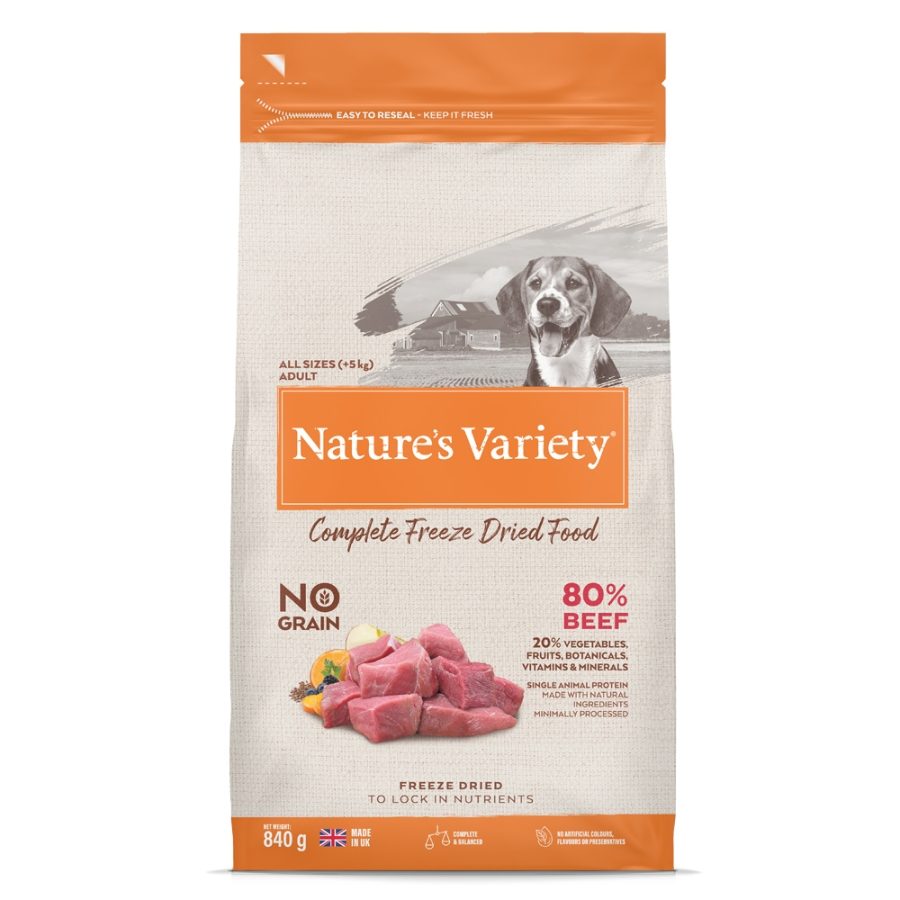 Natures Variety Dog Adult Freeze Dried  Pure Whole Food Beef
