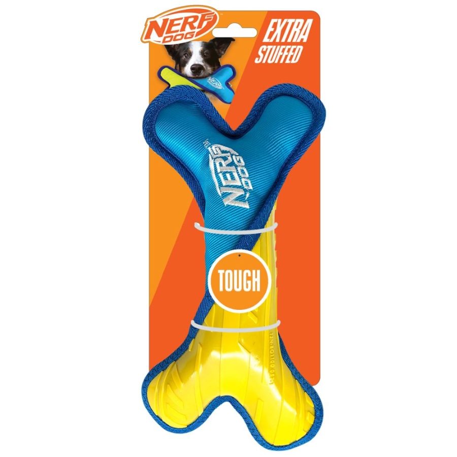 N035 Nerf Dog Tuff TPR - Nylon Plush Bon