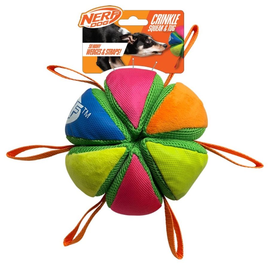 N036 Nerf Dog Plush Squeak and Crunch We