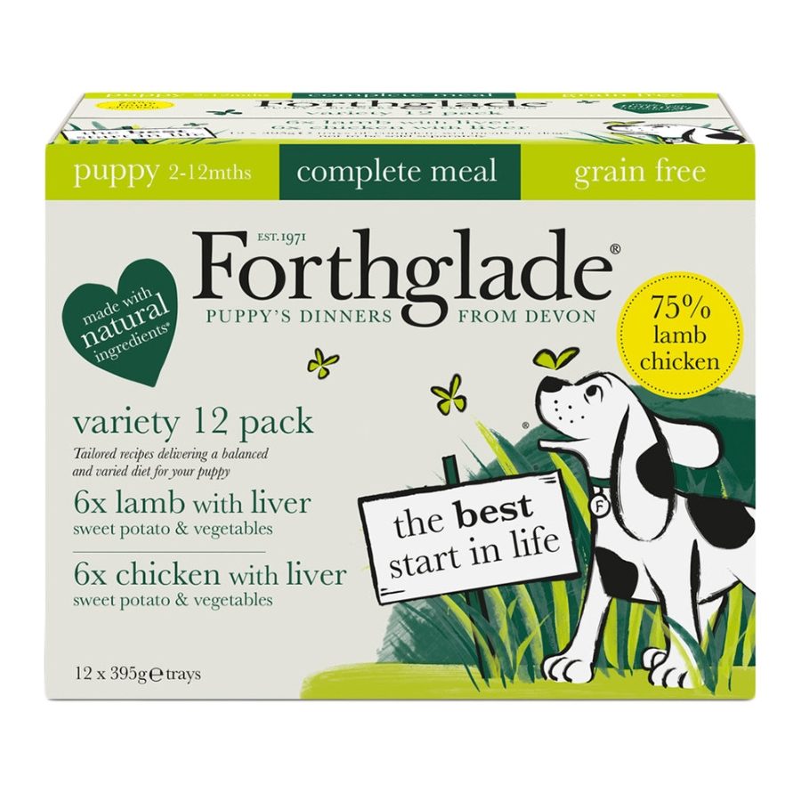 Forthglade Complete Meal Puppy Grain Free Variety (Lamb and Chicken) with Liver & Veg