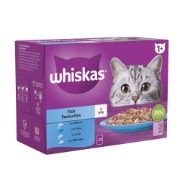 Whiskas Pouch 1+ Cat Fish Favourites in Jelly