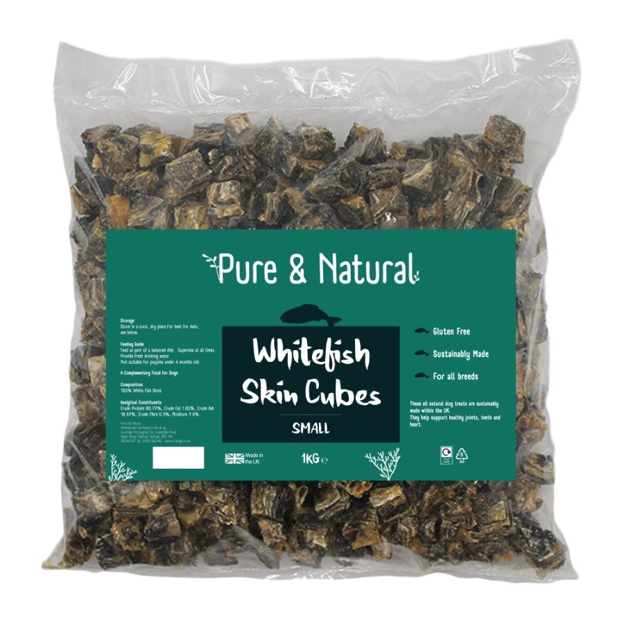 Pure & Natural Whitefish Small Skin Cubes