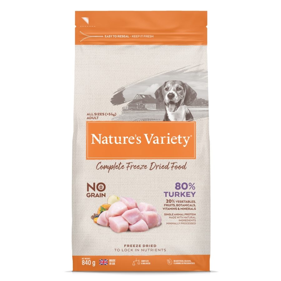 Natures Variety Dog Adult Freeze Dried  Pure Whole Food Turkey