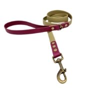 Trinkety Paws Country Collection Biothane Dog Lead Sandstone/Burgundy