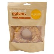 Second Nature Dog Treats 6in Whitehide Ring Wrapped in Chicken