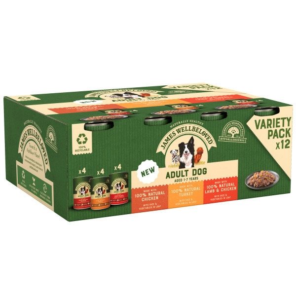 James Wellbeloved Dog Adult Turkey, Lamb and Chicken in Loaf