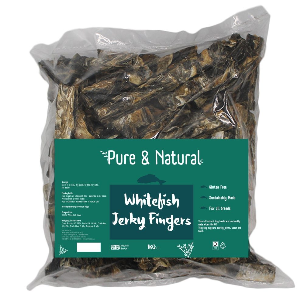 Pure & Natural Whitefish Jerky Fish Fingers - Su-bridge Pet Supplies