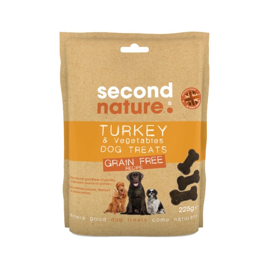 Second Nature Grain Free Turkey & Vegetable Dog Treats