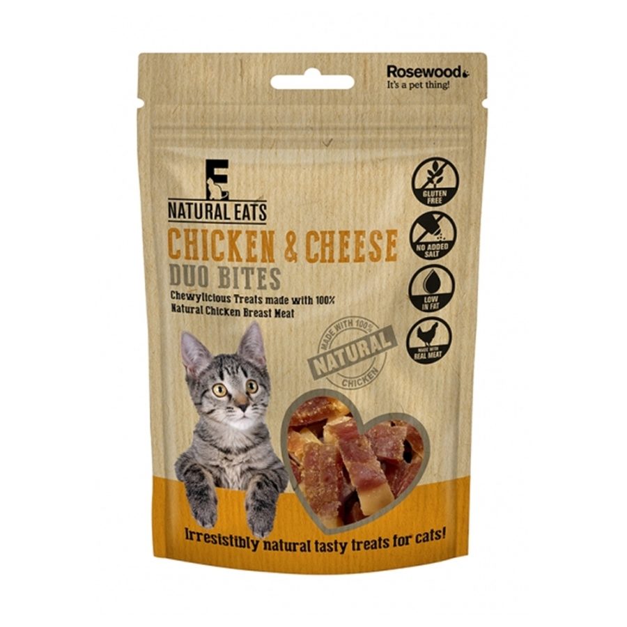 Rosewood Natural Eats Cat Chicken & Cheese Duo Bites