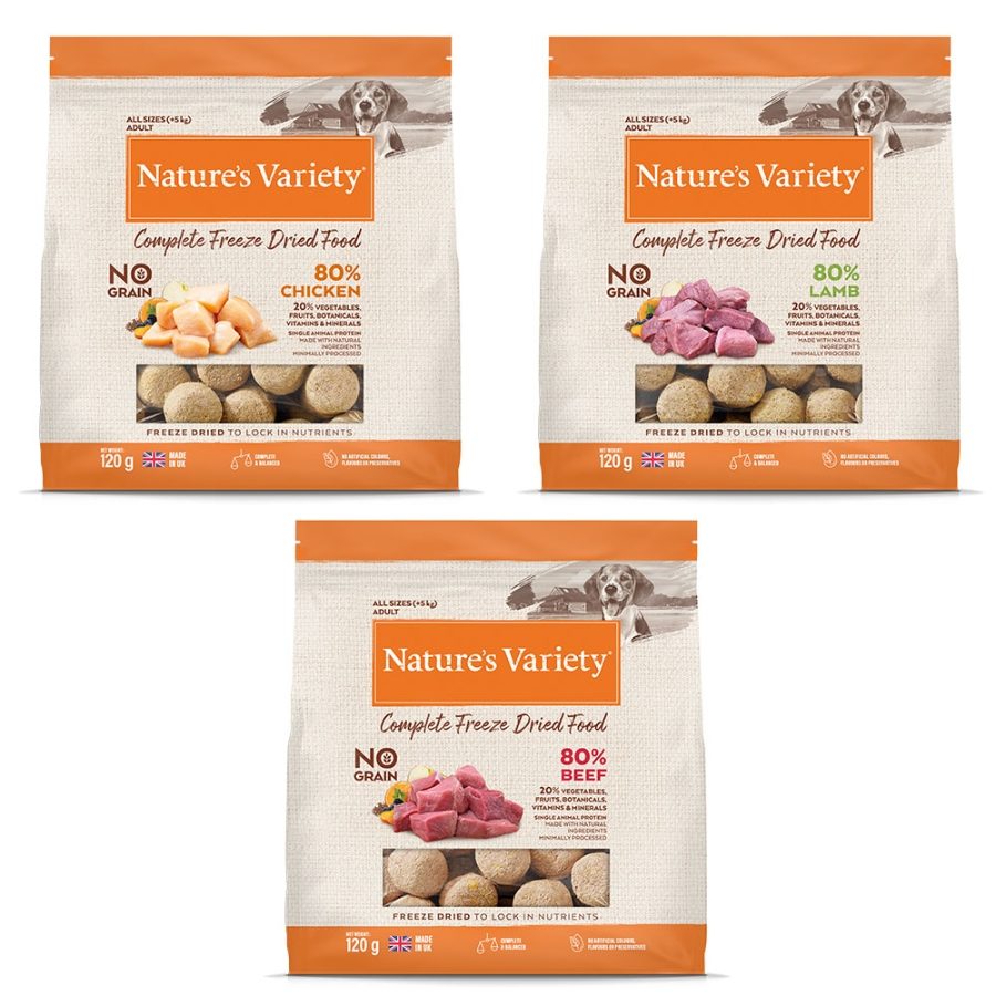 Natures Variety Dog Adult Freeze Dried Pure Whole Food Multipack
