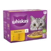 Whiskas Pouch 1+ Cat Poultry Feasts in Jelly