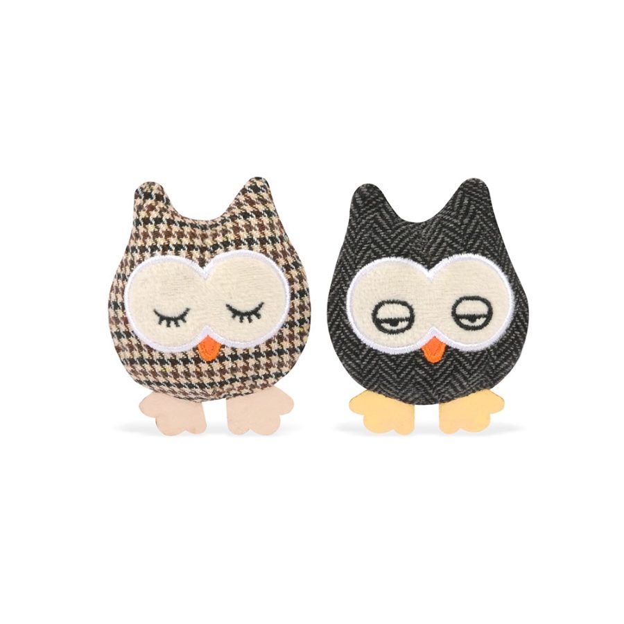 PLAY Feline Frenzy Cat Toy Owls 2 Piece