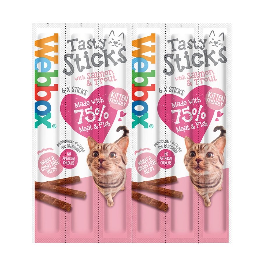 Webbox Cat Delight Tasty Sticks with Salmon & Trout