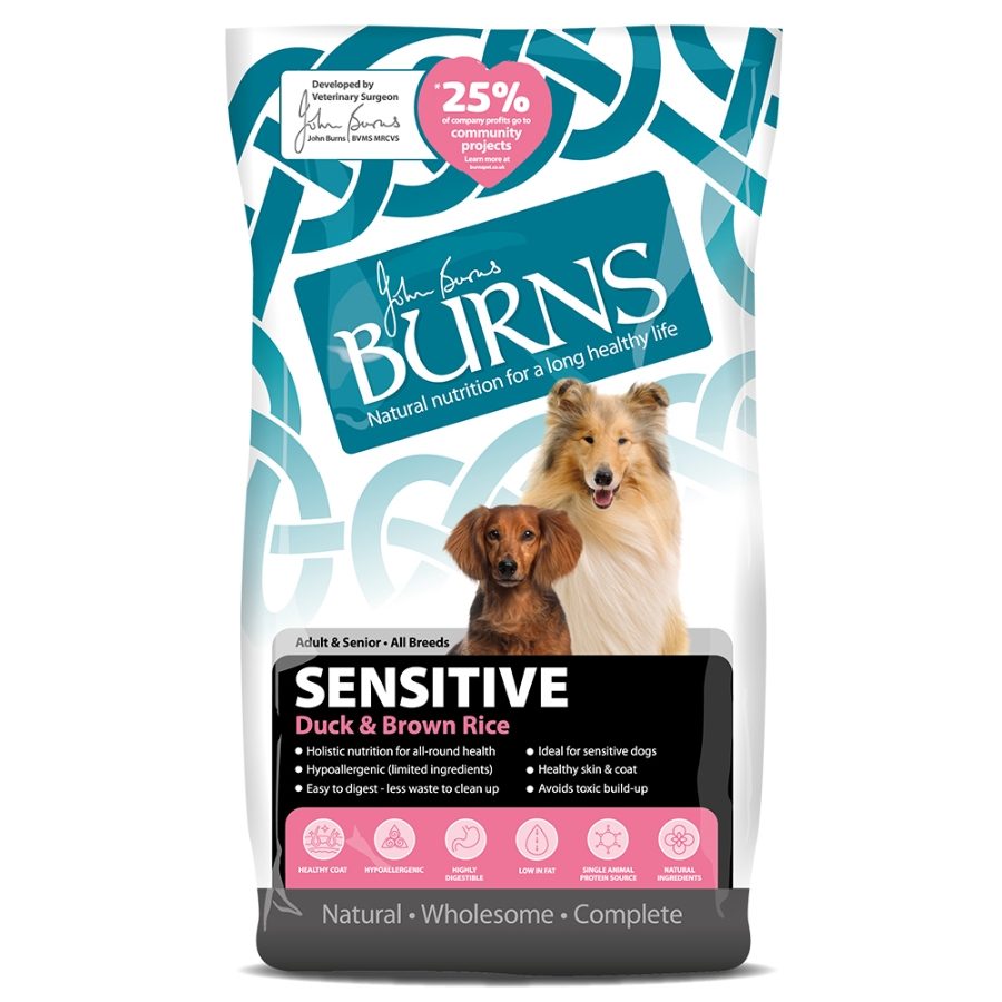Burns Adult Dog Sensitive Duck & Brown Rice