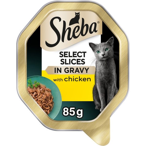 Sheba Select Slices Cat Trays with Chick