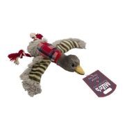 Milos Red Check Goose Dog Toy