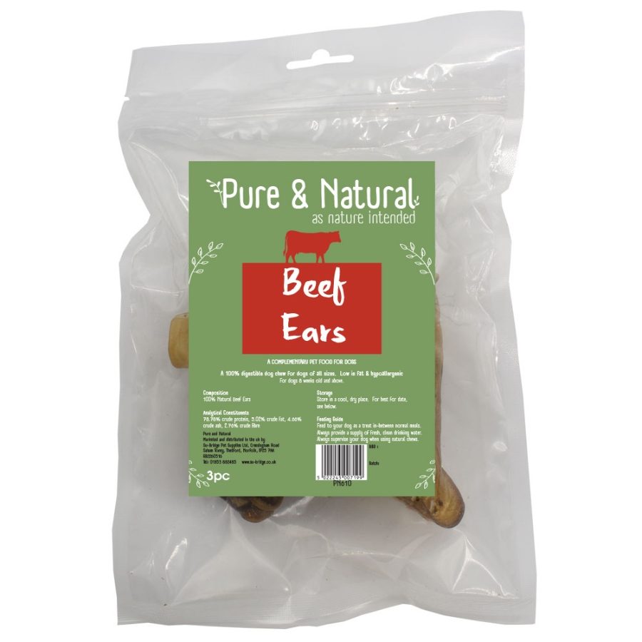 Pure & Natural Beef Ears Natural