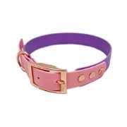 Trinkety Paws City Collection Biothane Dog Collar Amethyst/Baby Pink
