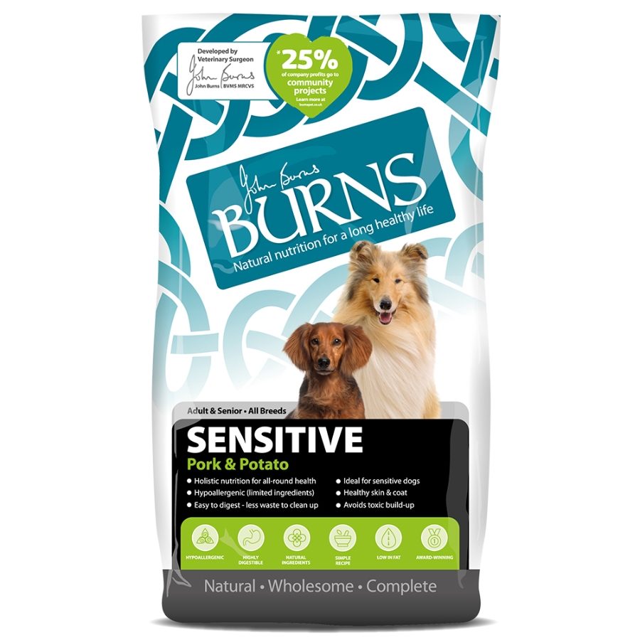 Burns Adult Dog Sensitive with Pork & Potato