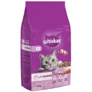 Whiskas 1+ Salmon Dry Adult Cat Food