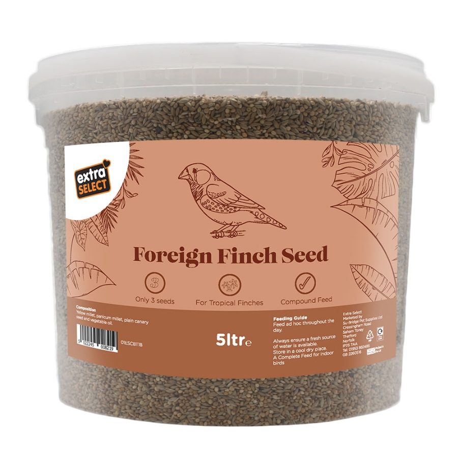 Extra Select Foreign Finch Seed Bucket