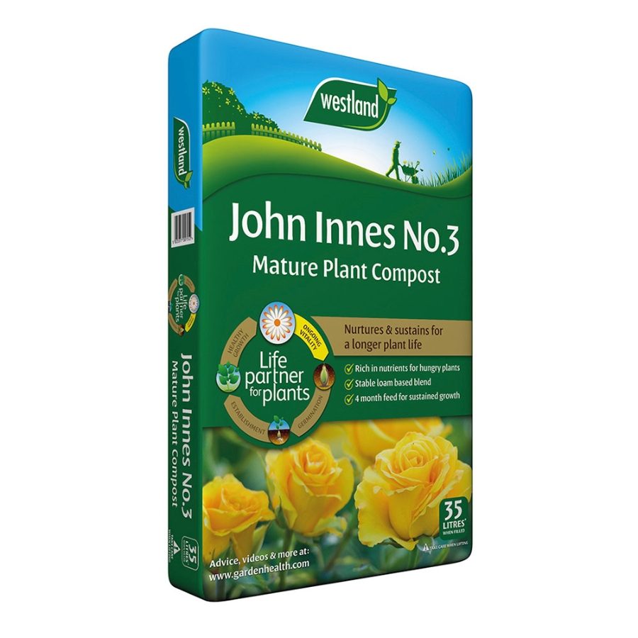 John Innes No.3 Mature Plant Compost 35L Enriched with 4 Month Feed