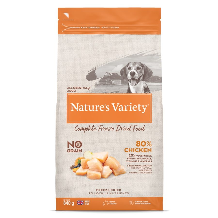 Natures Variety Dog Adult Freeze Dried Pure Whole Food Chicken