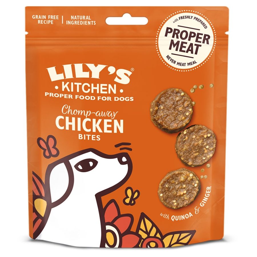 Lilys Kitchen Dog Treats Chomp-Away Chicken Bites