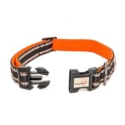 Long Paws Comfort Collar - Black & Orange