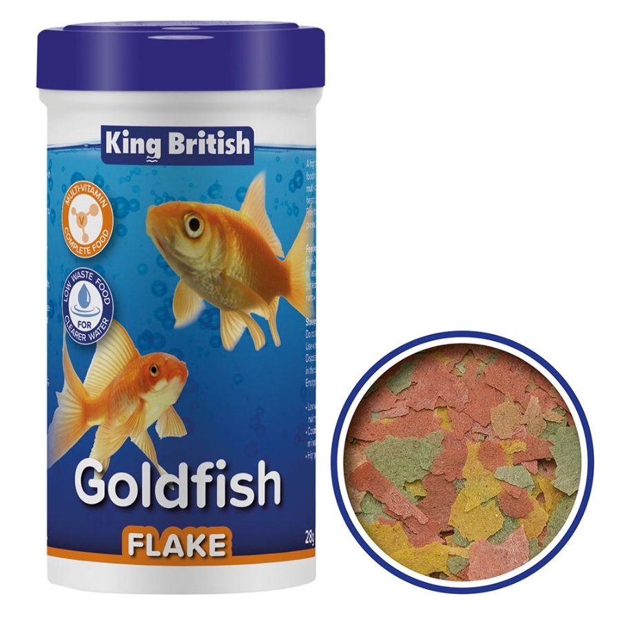 King British 1000223 Goldfish Flakes 12x