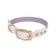 Trinkety Paws City Collection Biothane Dog Collar Lilac/White