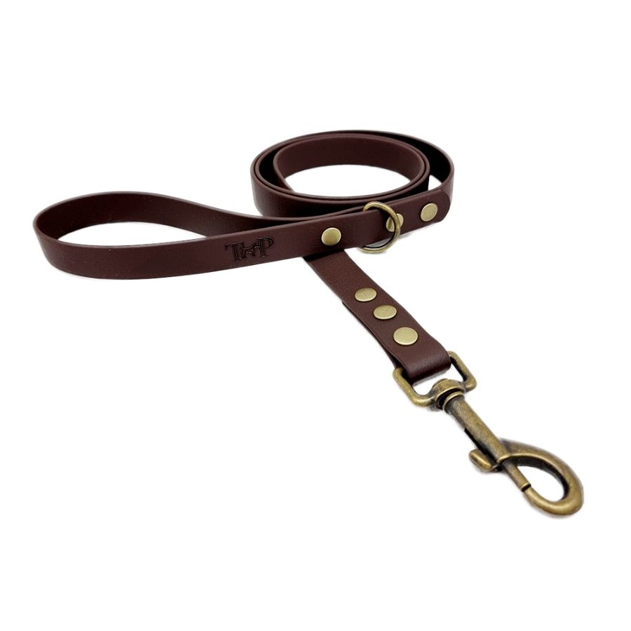 Trinkety Paws Country Collection Biothane Dog Lead Dark Brown