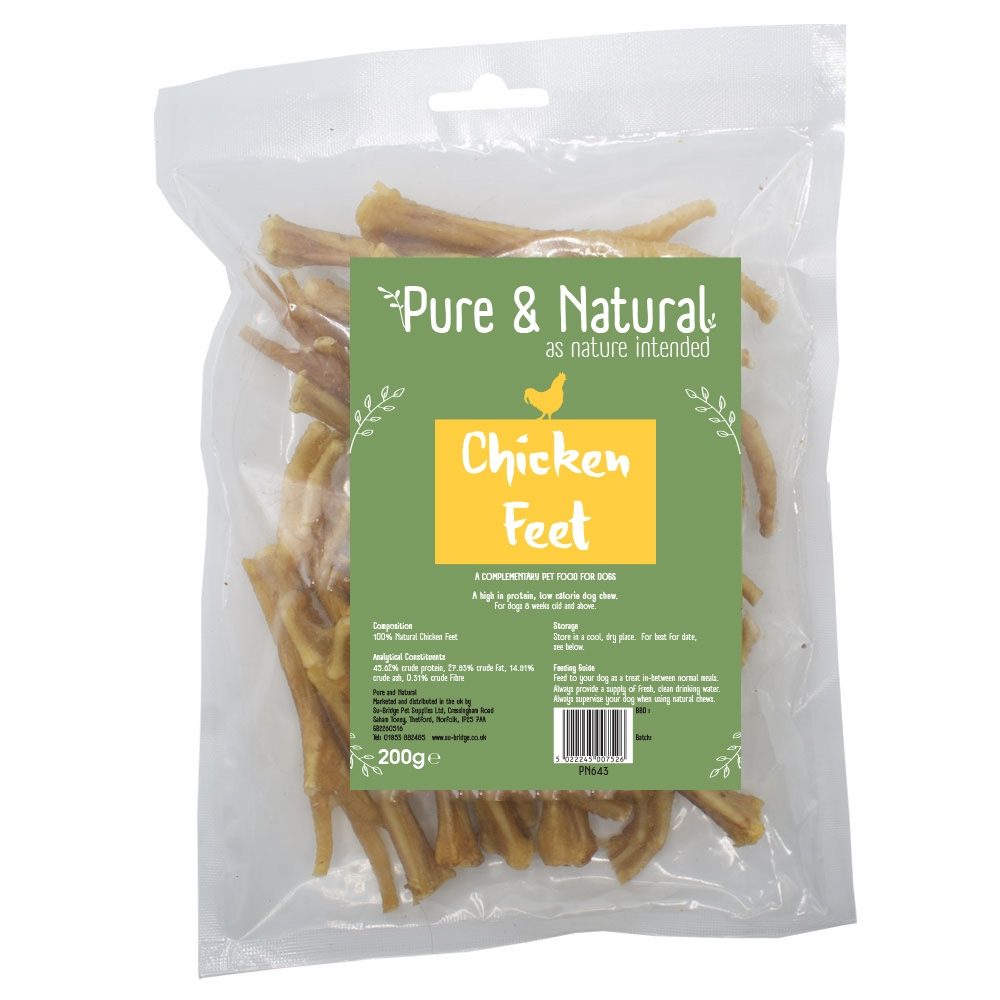 Pure & Natural Chicken Feet - Su-Bridge Pet Supplies