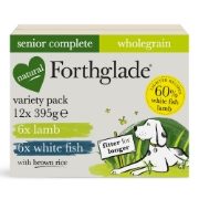 Forthglade Complete Meal Senior Dog Variety (Lamb and Fish) with Brown Rice & Veg