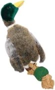 House Of Paws Plush Duck with Rope Tail and Tennis Ball