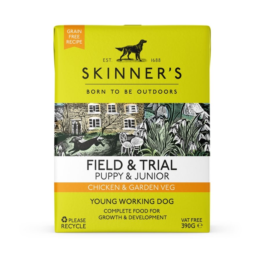 Skinners Field & Trial Puppy & Junior Tetra Chicken & Garden Vegetables