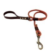 Trinkety Paws Country Collection Paracord Dog Lead Rust/Dark Brown