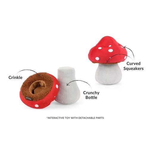 PLAY Blooming Buddies Collection Mutt Mushroom Dog Toy