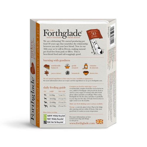 Forthglade Adult Dog Turkey with Brown Rice & Veg