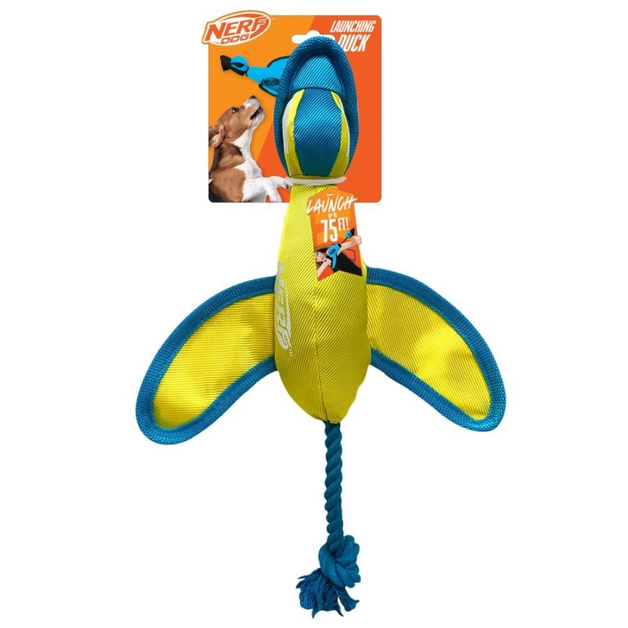 N033 Nerf Dog Crinkle Wing Nylon Duck 16